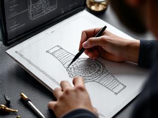 ビスポークウォッチのデザインスケッチ